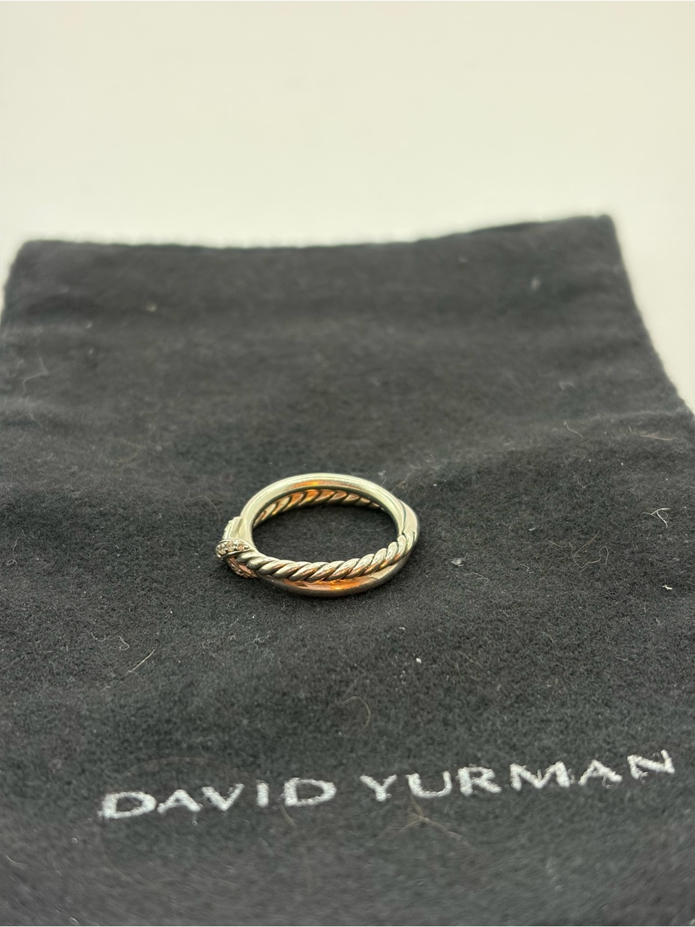 David Yurman Petite Diamond X Ring - Picture 11 of 11